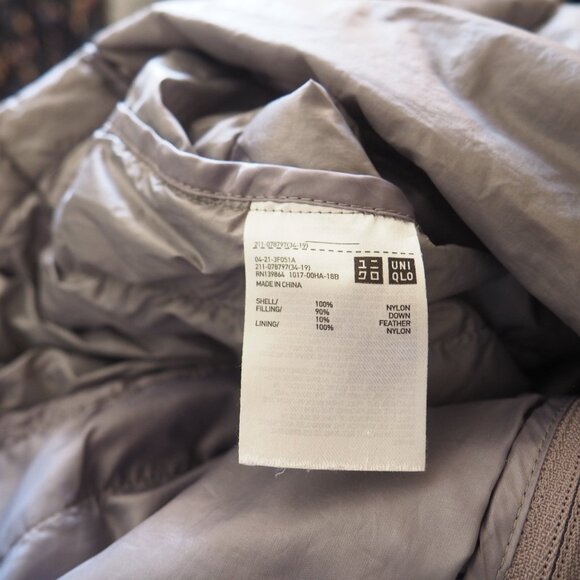 * Uniqlo Gray Ultra Light Down Puffer Vest sz S - Picture 4 of 4